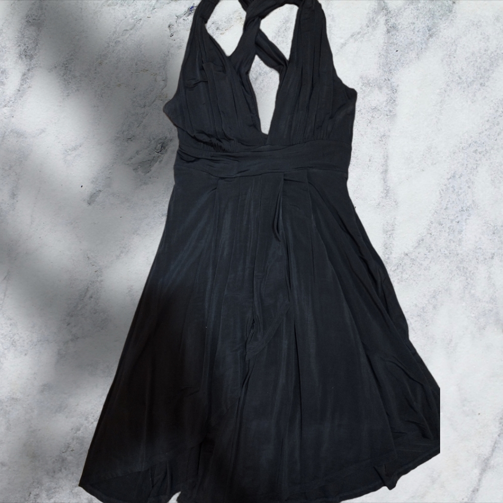 Bebe Sexy Black Dress size Small Swing Style Marilyn Monroe Dress - Picture 6 of 16